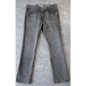 Wrangler Straight Leg Jeans Gray Cowboy Western Rodeo Mens Size 34 x 33 Workwear